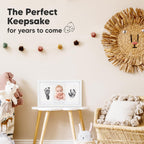 Inkless Hand and Footprint Kit, Boy Girl Newborn Keepsake (Alpine White)
