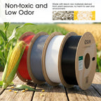 eSUN PLA+ Filament 1.75mm, 3D Printer Filament PLA Plus, Dimensional Accuracy +/- 0.03mm, 1KG per Spool, 4 Spools 3D Printing Filament, Fire Engine Red + Grey + Cold White + Black