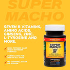Super Macho Dietary Supplement with High Potency Zinc & 7 B Vitamins, No Preservatives, Sugar or Caffeine, Made in USA, 50 Softgels (3 Pack)