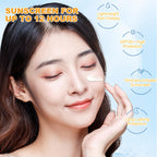 60PCS Mini Sunscreen SPF50+ PA+++ - Travel Size Sunscreen Bulk for Face & Body, Lightweight & Non-Greasy, Water-Resistant, Perfect for Summer Party & Thank You Gifts