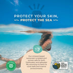 Happy Ocean SPF 45 Tinted Mineral Sunscreen with Non-Nano Zinc Oxide for Face and Body, Fragrance Free, Reef Safe Biodegradable Sunscreen, Tinted Mineral Moisturizer, Water Resistant, 2.5 Fl oz