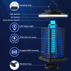 Bug Zapper Outdoor, Mosquito Zapper 2 in 1 Portable & Rechargeable Bug Zapper Outdoor with 5000mAh Battery & LED Night Light, 4000V Electric Fly Zapper for Outside,Patio,Backyard,Garden