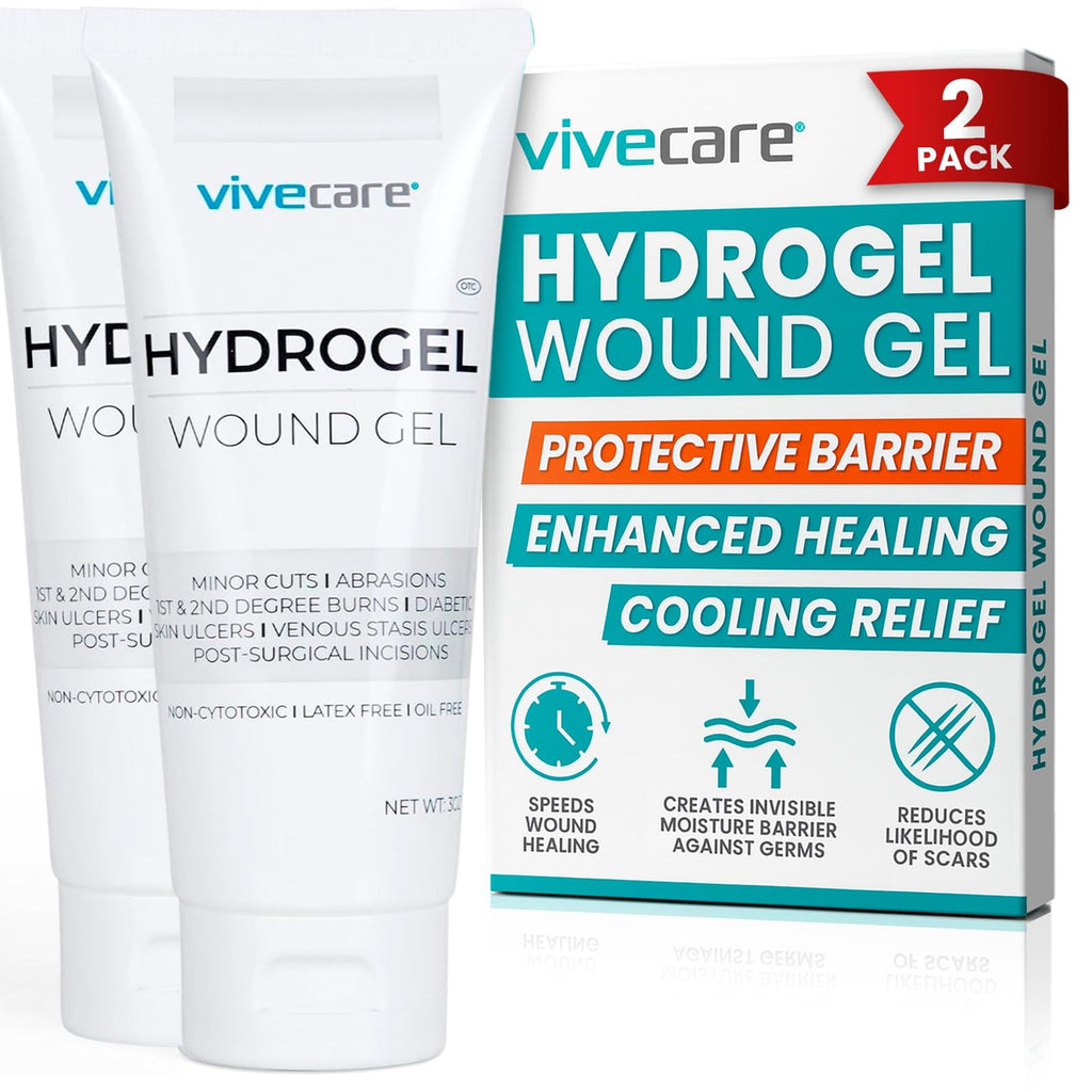 ViveCare Hydrogel Wound Dressing (3 Oz Tube) - First Aid Healing Gel