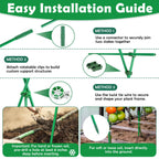 Tetutor 337 PCS Garden Stakes, Fiberglass Tomato Stakes, Garden Sticks