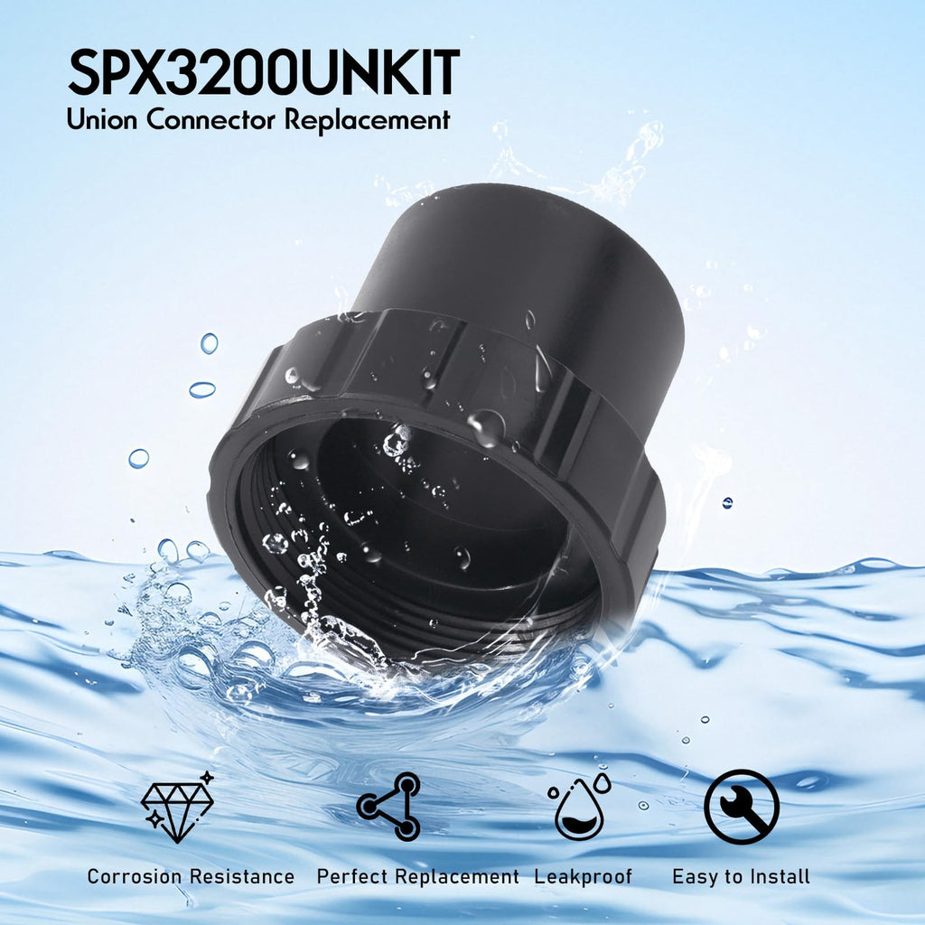 GAQUECY SPX3200 UNKIT Union Connection Kit for Hayward Select, 2 Pack Pool Pump Parts, Compatible with Tristar Northstar EcoStar Pumps & SwimClear Cartridge Filter