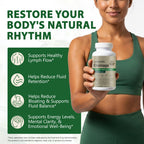 Bivinke Lymphatic Drainage Supplement, Lymphatic Drainage Capsules with Dandelion, Burdock, Cleavers & Echinacea, Supports Bloating, Fluid Balance & Daily Lymphatic Wellness – 120 Capsules