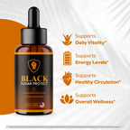 (2 Pack) Black Sugar Protect Drops - BlackSugar Protect Premium Liquid Drops All Natural Advanced Formula, BlackSugarProtect Support Vitamins for Overall Health & Wellness, 2 Bottles for 2 Months