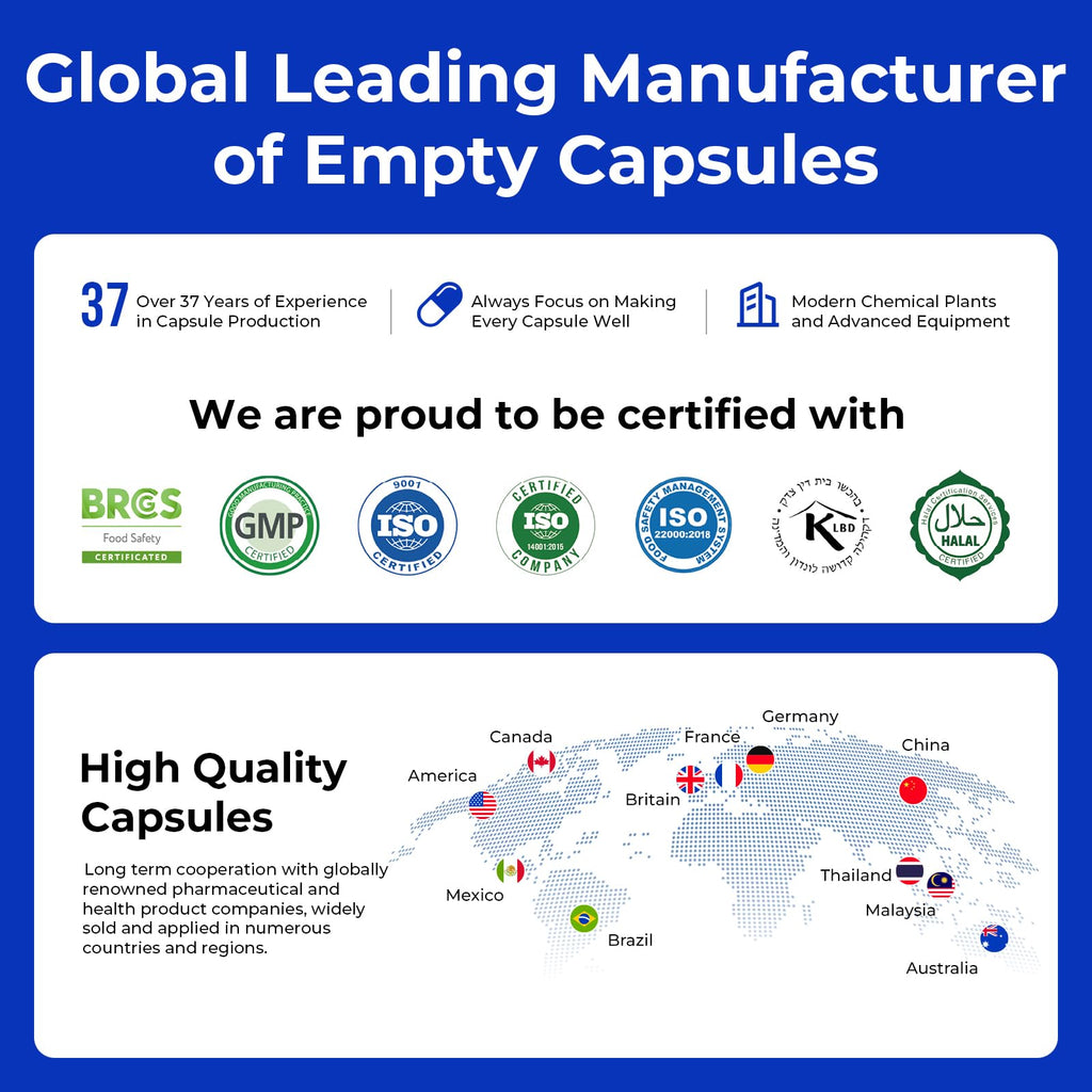 ATLEMISME Empty Vegan Capsules Size 00 - Vegan Capsules Empty (5000 Count) Empty Capsules DIY Vegetable Capsule Filling - Veggie Capsules Empty Caps with 2 Micro Lab Spoons for Capsule Filling