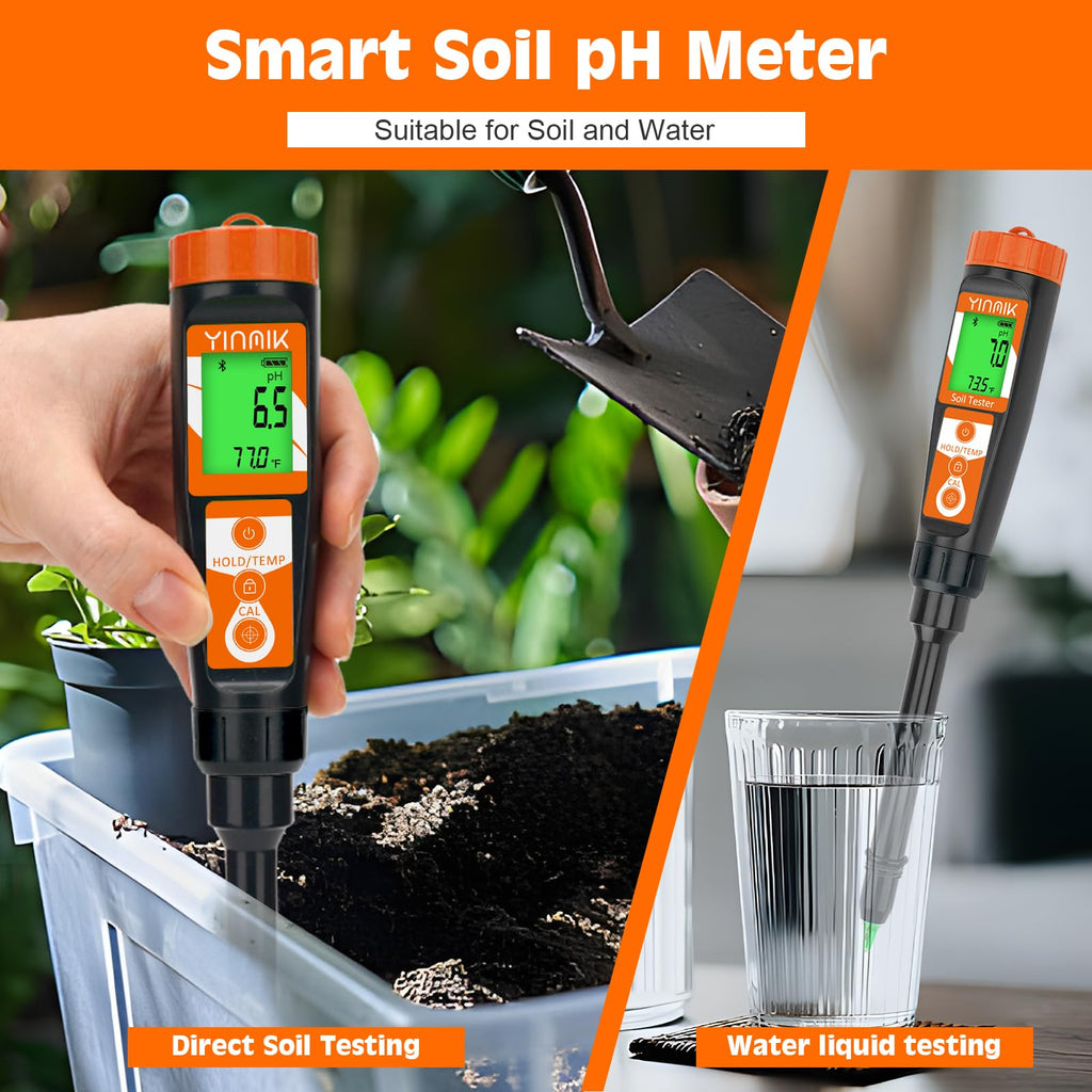 Digital pH Meter for Soil, YINMIK Soil pH Tester for Potted Plants