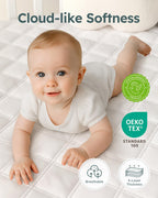 Yoofoss Waterproof Crib Mattress Protector Sheets Fitted 2 Pack 52''x28''