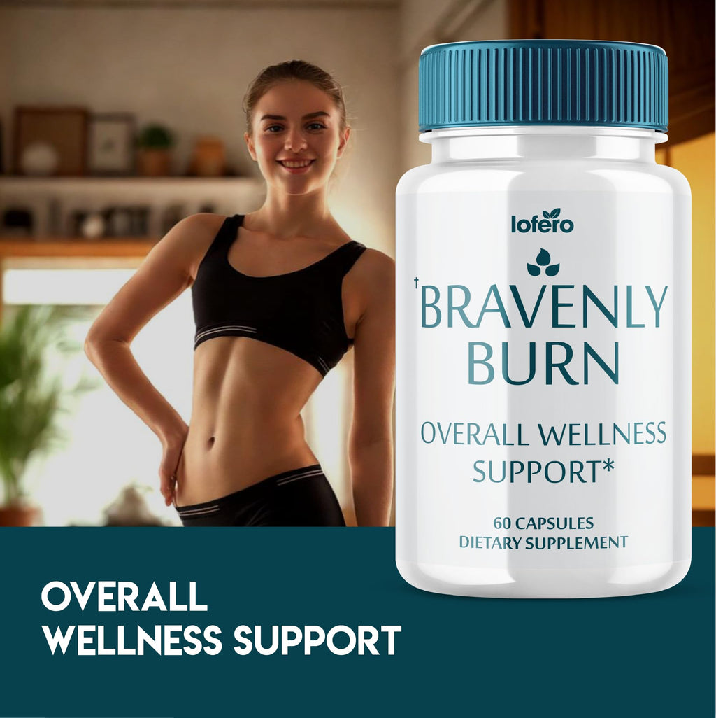 Bravenly Burn, BravenlyBurn Extreme Loss Support Digestive Gut Health Supplement, Advanced Wellness Formula Pills Capsulas, Premium Products Supports Blood Balance for Energy Pastillas (60 Capsules)