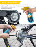 Ultrafashs Bike Cleaner kit,Perfect kit to Clean/Protect/Lube Bicycle,with Chain Scrubber,Cleaning Brush Tool,Wet Lubricant(2oz),Degreaser(10oz)