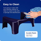 Squatty Potty Simple Bathroom Toilet Stool, Deep Purple 7", Ergonomic Stool – Posture-Enhancing Bathroom Footrest for Improved Digestion & Constipation Relief