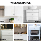 HOME EDIT 30 Pack Brushed Nickel Cabinet Knobs 2 Inch - Silver Drawer Knobs Single Hole Silver Square Hardware Drawer Pulls for Kitchen Cabinets and Dressers