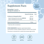 Youtheory Ashwagandha - with Organic KSM-66 Ashwagandha - Herbal Blend to Support Stress Relief & Energy Levels* - Helps Support Mood* - 1,000 mg - 90 Vegetarian Capsules (45-Day Supply)
