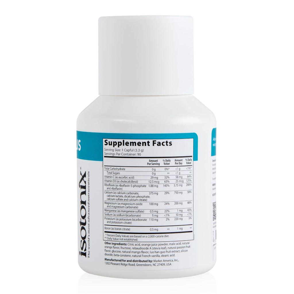 Isotonix Calcium Plus – Calcium Supplement for Women and Men with Magnesium, Vitamin D3, and Vitamin C – Fast Absorbing Isotonic Formula – Calcium Citrate & 5 Salts - 90 Servings