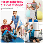 Resistance Bands for Working Out, Exercise Bands for Physical Therapy, Stretch, Recovery, Pilates, Rehab, Strength Training and Yoga Starter Set