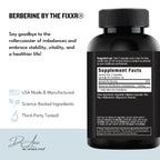 Fixxr Berberine HCI by Dr. Amie | 1200 mg Berberine per Serving | 30 Day Supply, 60 Capsules