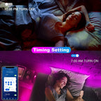 dalattin Led Strip Lights 200ft (2 Rolls of 100ft), Led Lights for Bedroom with App & Remote Control, 24V Led Lights Strip for Room & Festival Decoration