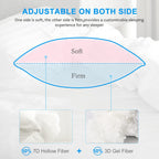 EIUE Hotel Collection Bed Pillows for Sleeping 2 Pack Queen Size，Pillows for Side and Back Sleepers,Super Soft Down Alternative Microfiber Filled Pillows,20 x 30 Inches