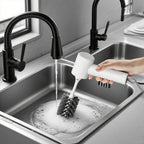 MEFELF Electric Spin Scrubber - Cordless Handheld Cleaning Brush with 2 Speeds & 4 Brush Heads, Rechargeable 1500mAh Battery for Kitchen Sink, Bathroom Tile, Stovetop, Glass, Car Detailing