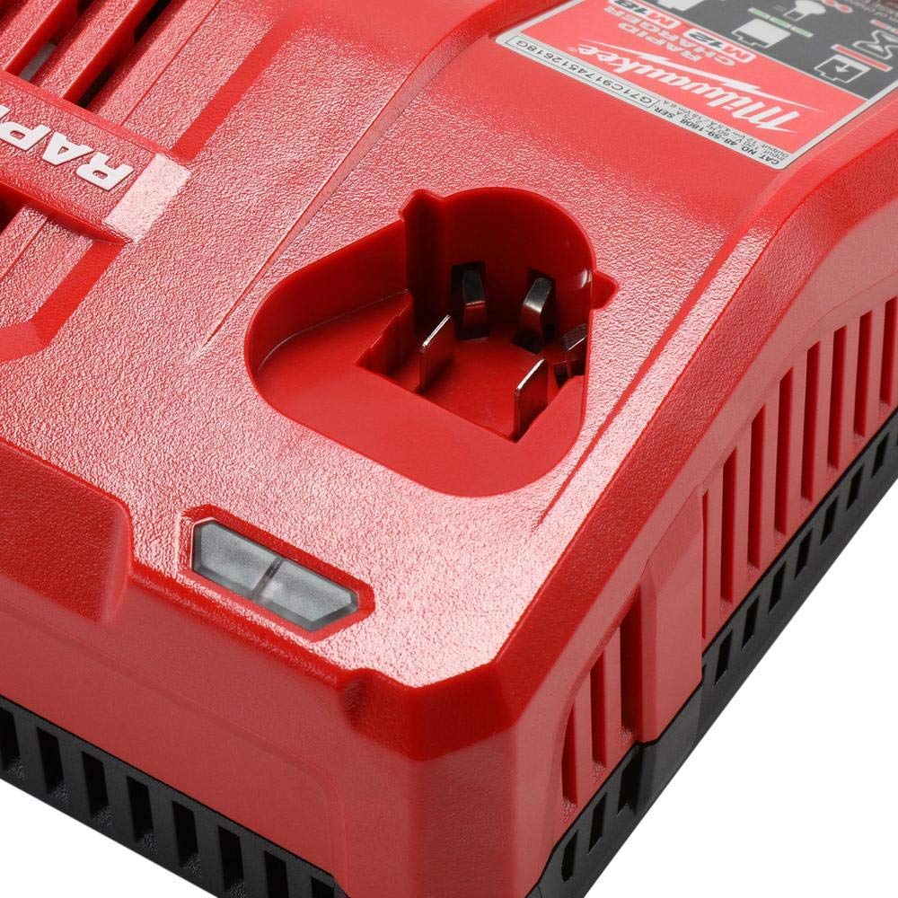 Milwaukee 48-59-1808 M12 and M18 12 Volt/18 Volt Lithium-Ion Multi-Volatge Rapid Battery Charger (Non-Retail Packaging)