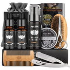 Beard Kit Birthday Gifts for Men Grooming & Care w/ Wash, Brush, Balm, Comb
