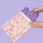 Pretty Package Store 10x13 Designer Poly Mailer 100 Pack Heavy Duty Waterproof Self Seal Shipping Bags for Small Business Large Mailing Envelopes Bulk Tear Resistant Cute Packaging Preppy Leopard