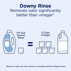 Downy Rinse Laundry Odor Remover, Ocean Mist Scent, 62 FL OZ, Fabric Softener and Laundry Odor Removal Rinse