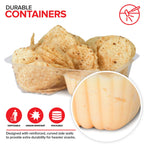 12oz Plastic Nacho Trays (500 Pack) Small Disposable Tray for Nachos & Cheese Dip, Concession Stand Supplies, Movie Night Snacks for Kids, Carnival Party Decorations, Food Boats, Snack Containers