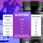 (3 Pack) Slim Tide Capsules, Official SlimTide Weight Management Pills with All Natural Ingredients, Advanced Formula Wellness Supplement with Maximum Strength Active Lifestyle Vitamins (180 Capsules)