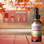 Catfit Soursop Graviola Liquid Drop – Soursop Bitters Liquid Drops with Sea Moss, Turmeric & Zinc, for Cell Support, Antioxidant, Relaxation & Immune Boost, Strawberry Flavor, 2 Fl Oz