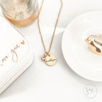 Personalized Birthstone Necklace | Custom Name Necklace | Girl friend Gift | Friend Necklace for Women | Kinsley Birthstone Necklace Custom KINSLEY-BS-DISC