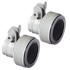 Intex Above Ground Plunger Valves with Gaskets & Nuts + Hose Adapters (2 Each)