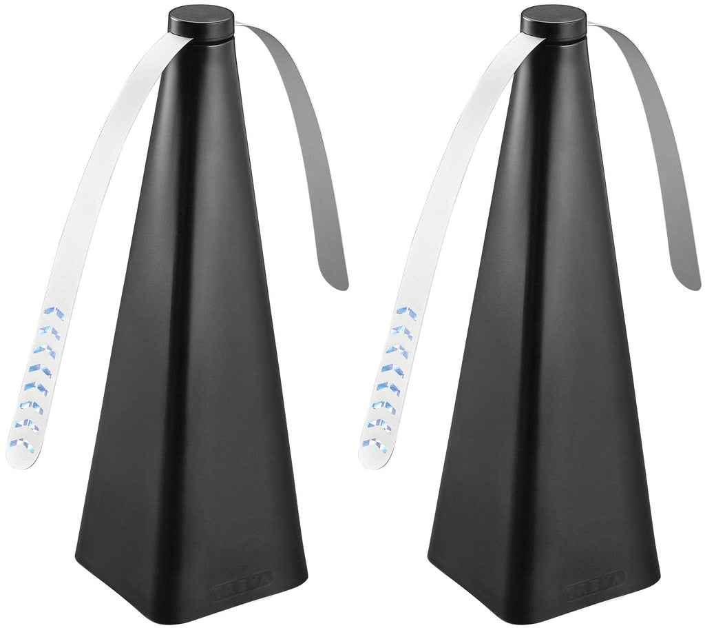 Treva Bug Fan Fly Deterrent with Holographic Blades to Clear Bugs, Mosquitoes, and Flies, Battery Powered Fly Fan 2 Pack