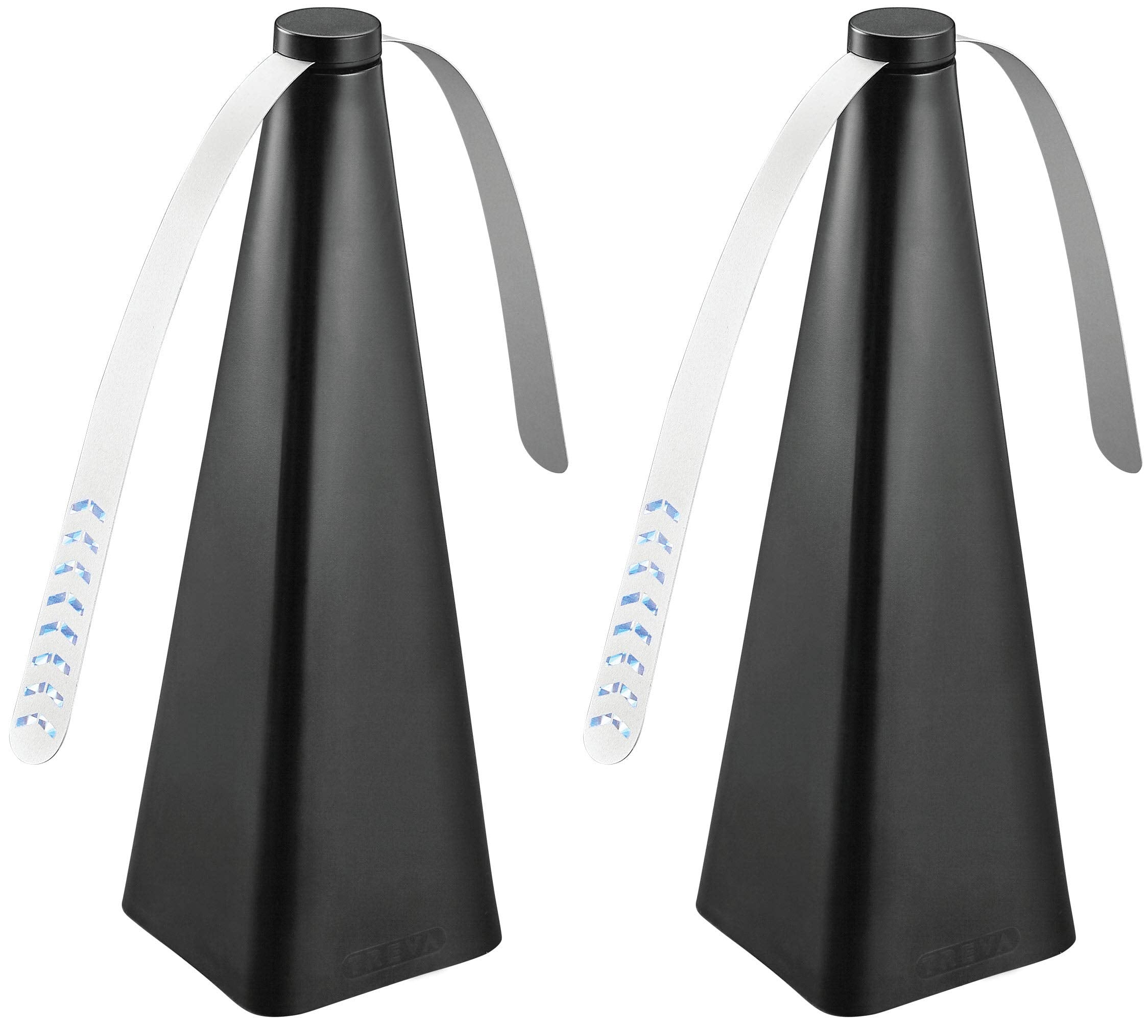 Treva Bug Fan Fly Deterrent with Holographic Blades to Clear Bugs, Mosquitoes, and Flies, Battery Powered Fly Fan 2 Pack