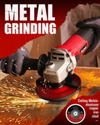 AVID POWER Angle Grinder 4-1/2 inch Electric Grinder Tools 750W 6.5 Amp Metal Grinder, 11500 RPM, with Grinding and Cutting Wheels, Auxiliary Handle, Wrench for Cutting and Grinding