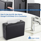 Countertop Paper Towel Dispenser, Large Capacity, Non-Slip Base, Compatible with Multifold, C-Fold & Z-Fold Towels, Ideal for Bathroom, Kitchen, Commercial & Office Use, Durable ABS Construction