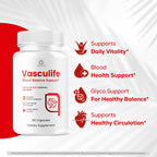 Vasculife Capsules - Official Vascu Life Support Pills Advanced Formula with All Natural Ingredients, Premium Maximum Strength for Wellness & Overall Health Support, 60 Capsules for 1 Month