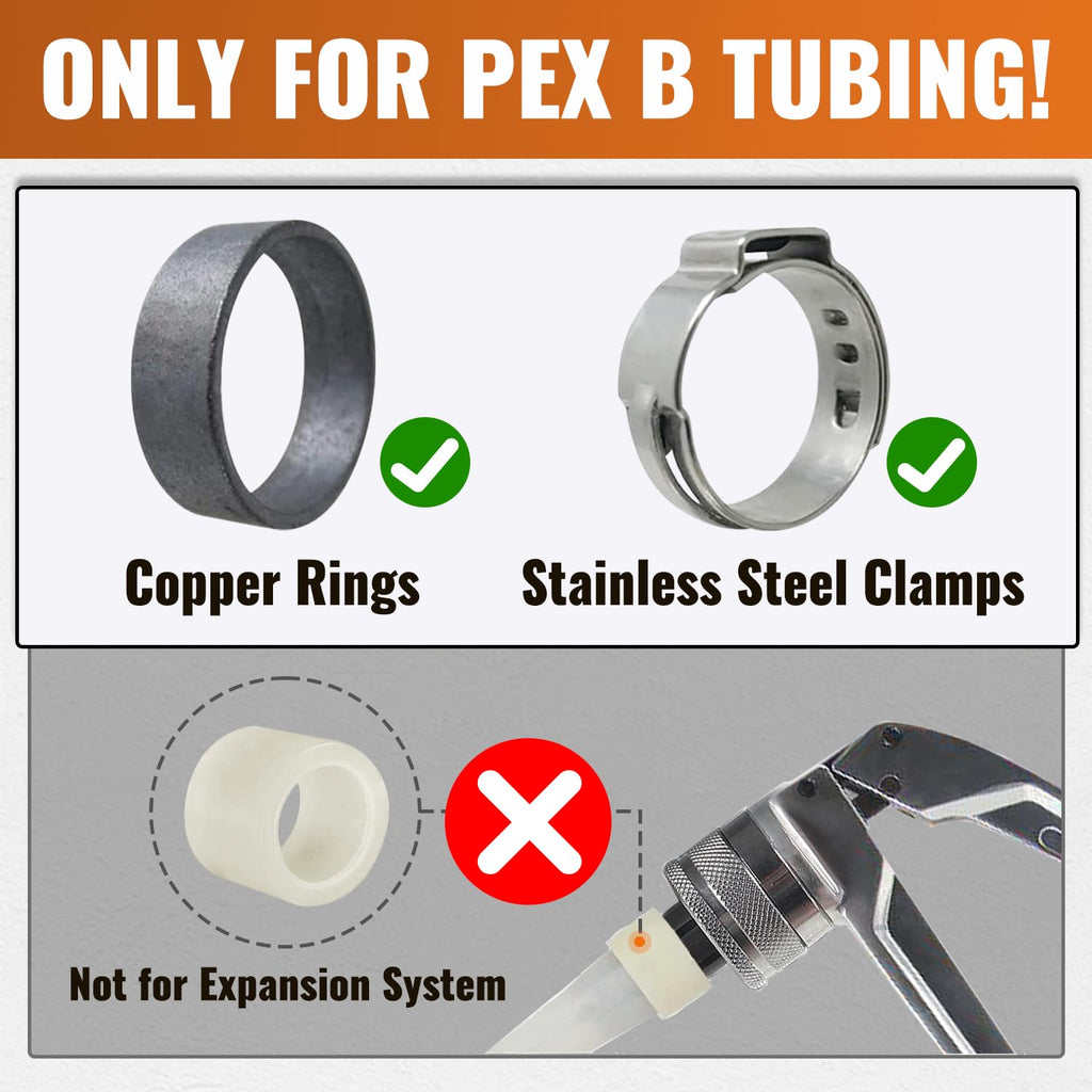 SUNGATOR 6-Pack 1/2" NPT to 1/2" PEX Male Adapter, PEX Fittings 1/2 Inch