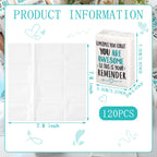 Fuutreo 120 Packs Pocket Tissues Travel Packs Bulk Motivational Facial 3 Ply Inspirational Pocket Travel Tissue Small Size Paper Individual Pockets Size for Appreciation Gifts Wedding