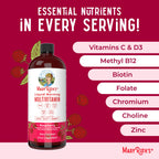 MARYRUTH'S Liquid Morning Multivitamin for Women, Men & Kids | Vitamin A C D E B6 B12 Biotin Zinc | Beauty | Vegan | Non-GMO | Gluten Free | 16 Servings