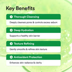 VEGANIFECT Hydrating Gel Face Wash, Citric Acid + LHA + Glycerin + Beta Glucan, Gentle Cleanser, Oil Free, Sensitive Skin, Dehydrated Skin, Korean Skin Care, Big Size (205ml/6.93 fl oz)