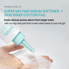 ilso Super Melting Sebum Softener, 5.29 fl oz, with 40 Skin Wrap Cotton Pads included, Pore Cleansing Solution, Blackhead Softener, Melts Away Blackheads & Sebum, Korean Skincare