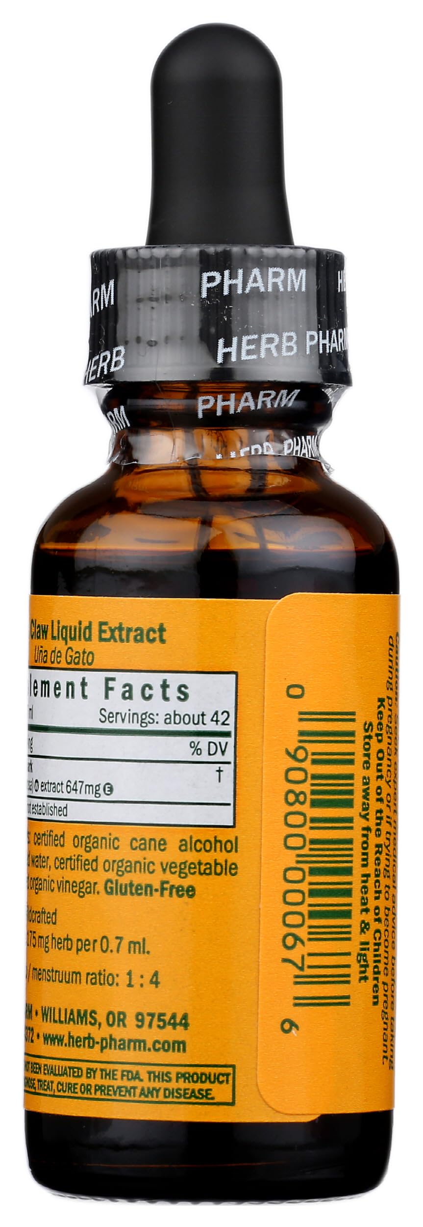 Herb Pharm Cat`s Claw Extract, 1 FZ