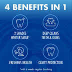 ARM & HAMMER Advance White Toothpaste, Teeth Whitening Baking Soda Toothpaste with Stain Defense Technology and Fluoride, Clean Mint Flavor, 6.0 Oz (4 Pack)