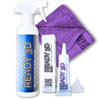 READY 3D Printer High Quality Build Plate Cleaner, Non-Toxic, No Odor, Easy Clean, Rinse-Free Formula, Includes 12"x12" Microfiber Cleaning Towel (Build Plate Cleaner and PTFE 3D Printer Lubricant)