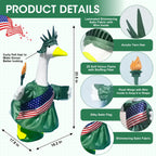 4th of July Porch Goose Outfit Goose Costume for Outdoor Garden Yard Decor