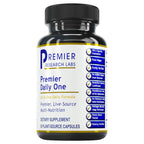 Premier Research Labs Premier Daily One - Super Greens, Vegetable Supplements for Adults with Cruciferous Veggies, Milk Thistle for Liver Support, Phytonutrients, Beta Glucan - 60 Vegetarian Capsules