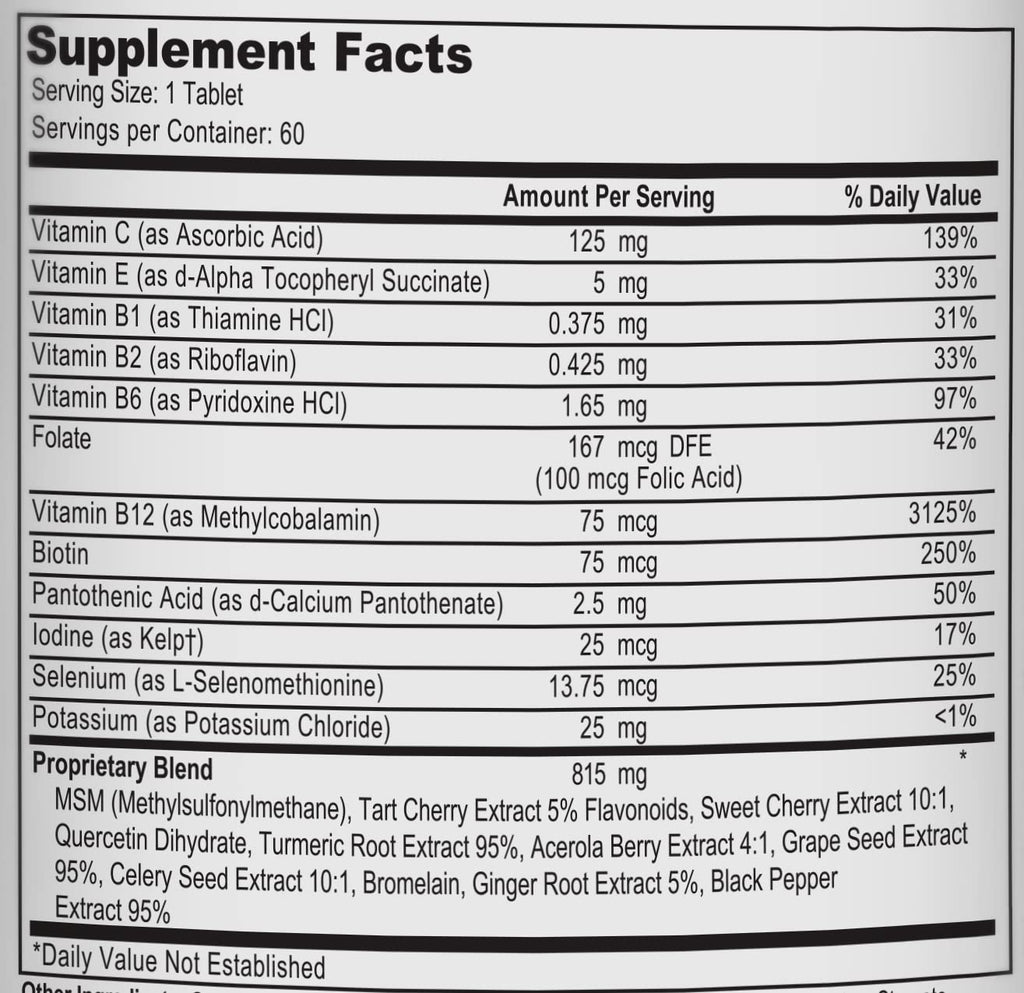 Uric Acid Support Dietary Supplement – Tart Cherry, Celery Extract, Turmeric & Quercetin – Joint Comfort Supplement with Antioxidant Support – 60 Vegetarian Tablets